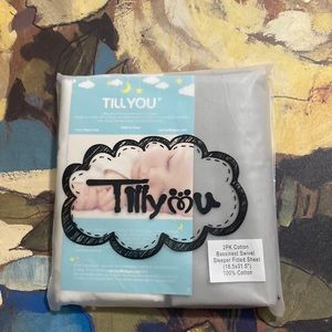 2PK Cotton Bassinest Swivel Fitted Sheets 🍓1 Hour Sale🍓